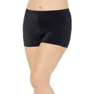 Swim Suits for All Black Boy Shorts Swim Womens Plus Size Swimwear 24W